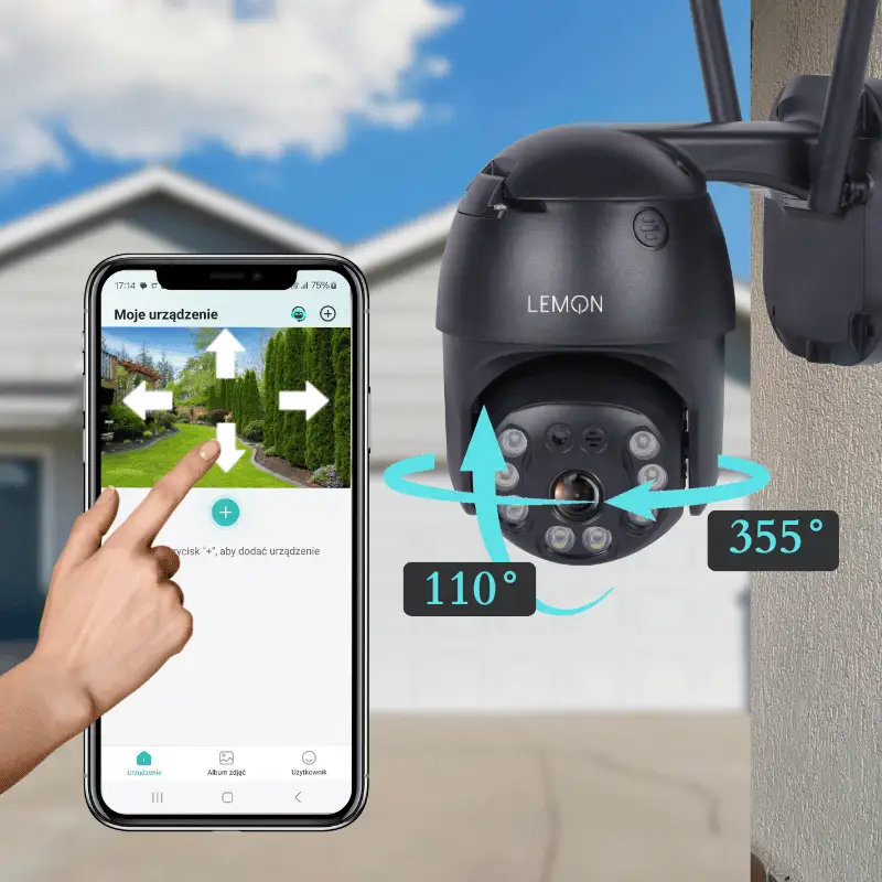 Zewnętrzna kamera WiFi IP do monitoringu QW80B
